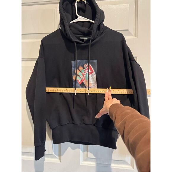 Diesel S-UMMER-A84 Nails Men’s Black Hoodie Sweatshirt Sweater Medium - Picture 7 of 12